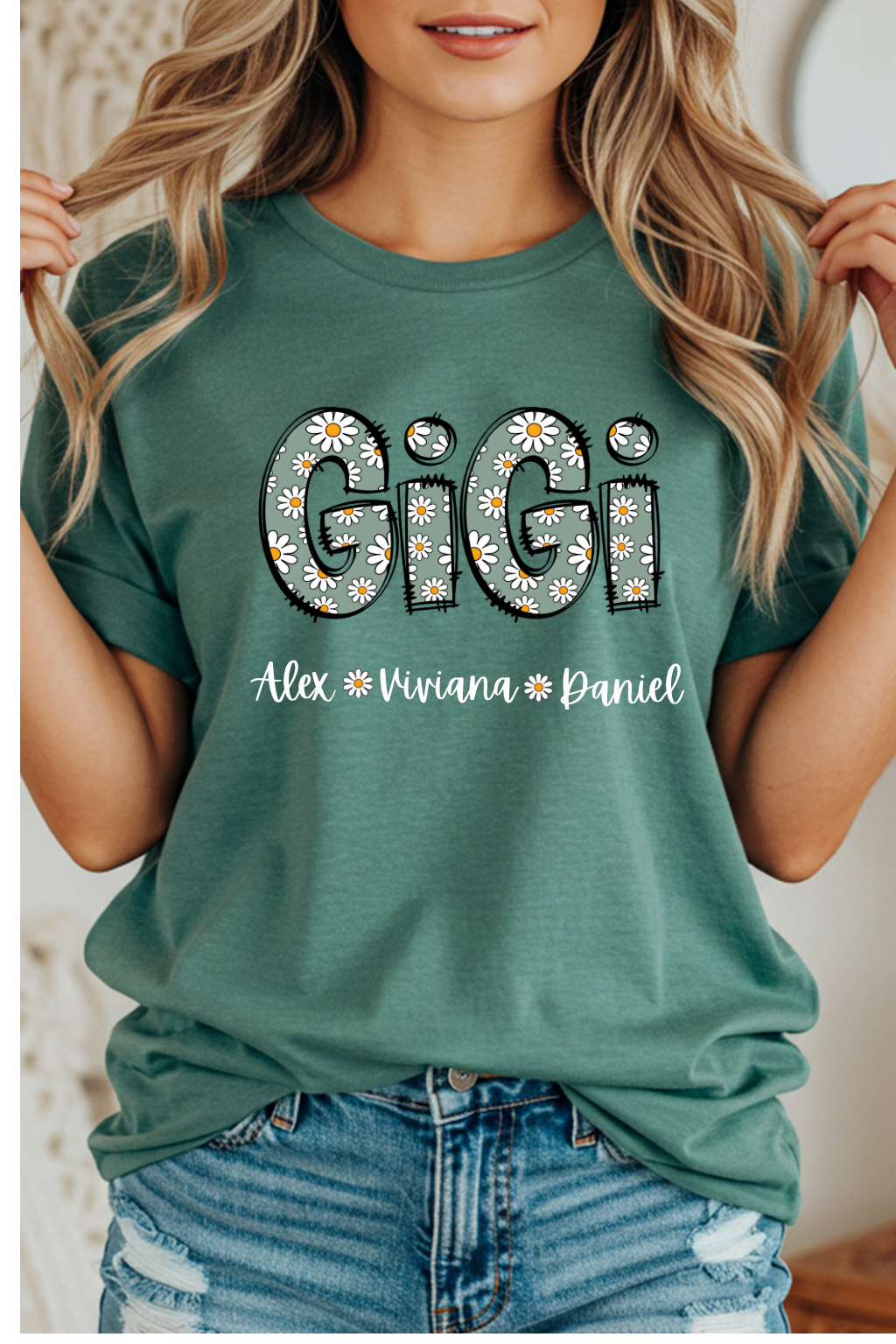 Grandma,Gigi,Mimi,Nana floral font🌼