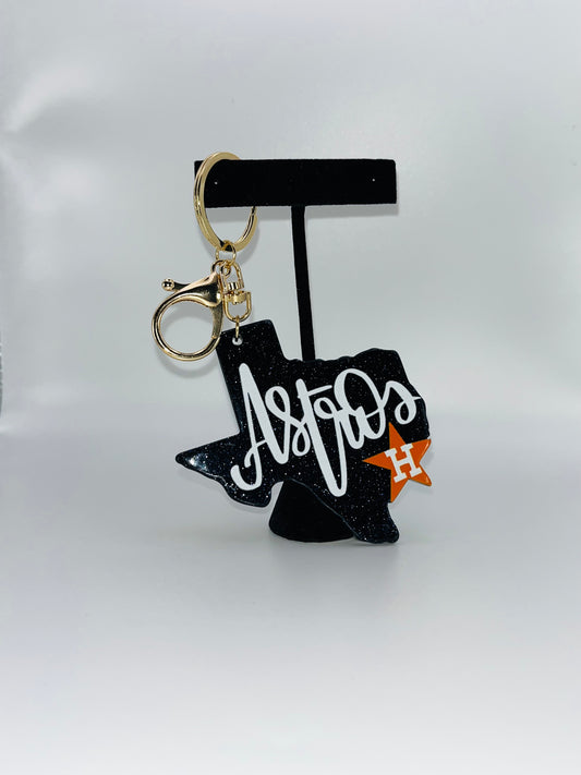 The Texas Script - Astros Keychain