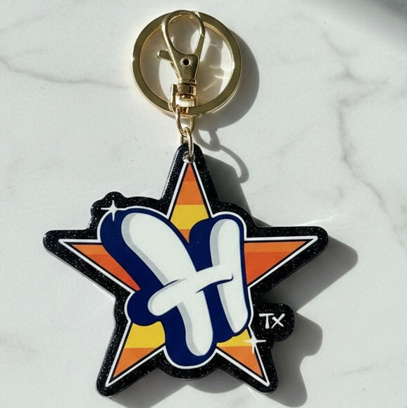 Throwback H-Town Stros - Keychain